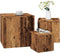 vidaXL - Bijzettafels - 3 - st - bewerkt - hout - oud - houtkleurig