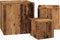 vidaXL - Bijzettafels - 3 - st - bewerkt - hout - oud - houtkleurig