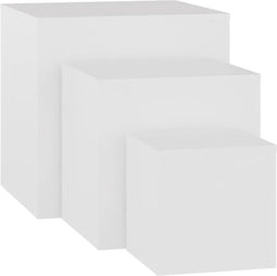 vidaXL - Bijzettafels - 3 - st - bewerkt - hout - wit