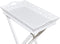 vidaXL - Bijzettafeltje - met - blad - wit