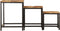 vidaXL - Bijzettafeltjesset - 3 - st - massief - ruw - mangohout