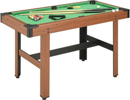 vidaXL - Biljarttafel - 4 - feet - 122x61x76 - cm - bruin