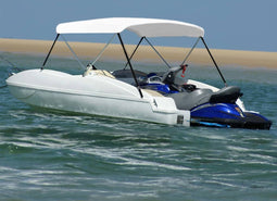 vidaXL - Biminitop - 2-boogs - 180x130x110 - cm - wit