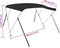vidaXL - Biminitop - 3 - bogen - 183x196x137 - cm - zwart