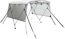 vidaXL - Biminitop - 3 - bogen - met - mesh - zijwanden - 183x(137-152)x137 - cm