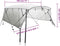 vidaXL - Biminitop - 3 - bogen - met - mesh - zijwanden - 183x(137-152)x137 - cm