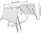 vidaXL - Biminitop - 3 - bogen - met - zijwanden - 183x(170-182)x137 - cm