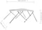 vidaXL - Biminitop - 3-boogs - 183x180x137 - cm - wit