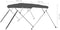 vidaXL - Biminitop - 4-boogs - 243x210x137 - cm - antracietkleurig