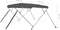 vidaXL - Biminitop - 4-boogs - 243x210x137 - cm - antracietkleurig