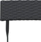 vidaXL - Bistroset - inklapbaar - 3 - st - poly - rattan - zwart