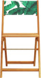 vidaXL - Bistrostoelen - 2 - st - bladpatroon - massief - acaciahout - en - stof