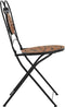 vidaXL - Bistrostoelen - 2 - st - inklapbaar - keramiek - terracottakleurig