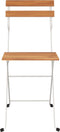 vidaXL - Bistrostoelen - 2 - st - inklapbaar - massief - acaciahout - en - staal