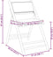 vidaXL - Bistrostoelen - 2 - st - inklapbaar - met - kussens - bamboe - crèmewit