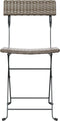 vidaXL - Bistrostoelen - 2 - st - inklapbaar - poly - rattan - en - staal - grijs
