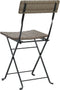 vidaXL - Bistrostoelen - 2 - st - inklapbaar - poly - rattan - en - staal - grijs