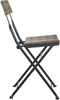 vidaXL - Bistrostoelen - 2 - st - inklapbaar - poly - rattan - en - staal - grijs