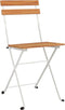 vidaXL - Bistrostoelen - 4 - st - inklapbaar - massief - acaciahout - en - staal