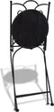 vidaXL - Bistrostoelen - inklapbaar - 2 - st - keramiek - blauw - en - wit