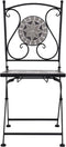 vidaXL - Bistrostoelen - mozaïek - 2 - st - grijs