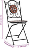 vidaXL - Bistrostoelen - mozaïek - 2 - st - keramiek - bruin
