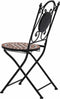 vidaXL - Bistrostoelen - mozaïek - 2 - st - keramiek - bruin