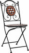 vidaXL - Bistrostoelen - mozaïek - 2 - st - keramiek - bruin