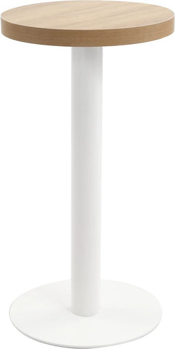 vidaXL - Bistrotafel - 40 - cm - MDF - lichtbruin