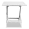 vidaXL Bistrotafel 46x46x47 cm massief acaciahout wit