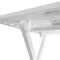 vidaXL Bistrotafel 46x46x47 cm massief acaciahout wit
