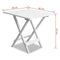 vidaXL Bistrotafel 46x46x47 cm massief acaciahout wit