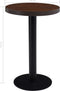 vidaXL - Bistrotafel - 50 - cm - MDF - donkerbruin