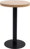 vidaXL - Bistrotafel - 50 - cm - MDF - lichtbruin