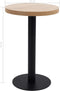 vidaXL - Bistrotafel - 50 - cm - MDF - lichtbruin
