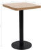 vidaXL - Bistrotafel - 50x50 - cm - MDF - lichtbruin