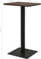 vidaXL - Bistrotafel - 50x50x107 - cm - donkeressenkleurig