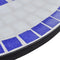 vidaXL - Bistrotafel - 60 - cm - mozaïek - blauw - en - wit