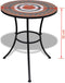 vidaXL Bistrotafel 60 cm mozaïek terracottakleurig en wit