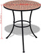 vidaXL - Bistrotafel - 60 - cm - mozaïek - terracottakleurig