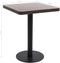 vidaXL - Bistrotafel - 60x60 - cm - MDF - donkerbruin