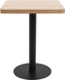 vidaXL - Bistrotafel - 60x60 - cm - MDF - lichtbruin