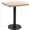 vidaXL - Bistrotafel - 60x60 - cm - MDF - lichtbruin
