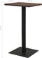 vidaXL - Bistrotafel - 60x60x107 - cm - donkeressenkleurig