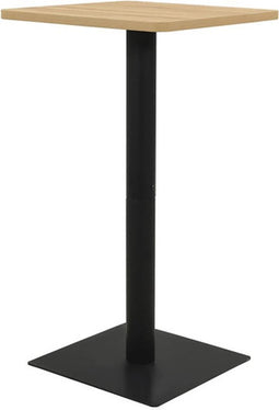 vidaXL - Bistrotafel - 60x60x107 - cm - eikenkleurig