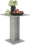 vidaXL - Bistrotafel - 60x60x75 - cm - bewerkt - hout - betongrijs