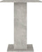 vidaXL - Bistrotafel - 60x60x75 - cm - bewerkt - hout - betongrijs