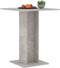 vidaXL - Bistrotafel - 60x60x75 - cm - bewerkt - hout - betongrijs