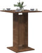 vidaXL - Bistrotafel - 60x60x75 - cm - bewerkt - hout - bruin - eikenkleur