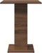 vidaXL - Bistrotafel - 60x60x75 - cm - bewerkt - hout - bruin - eikenkleur
